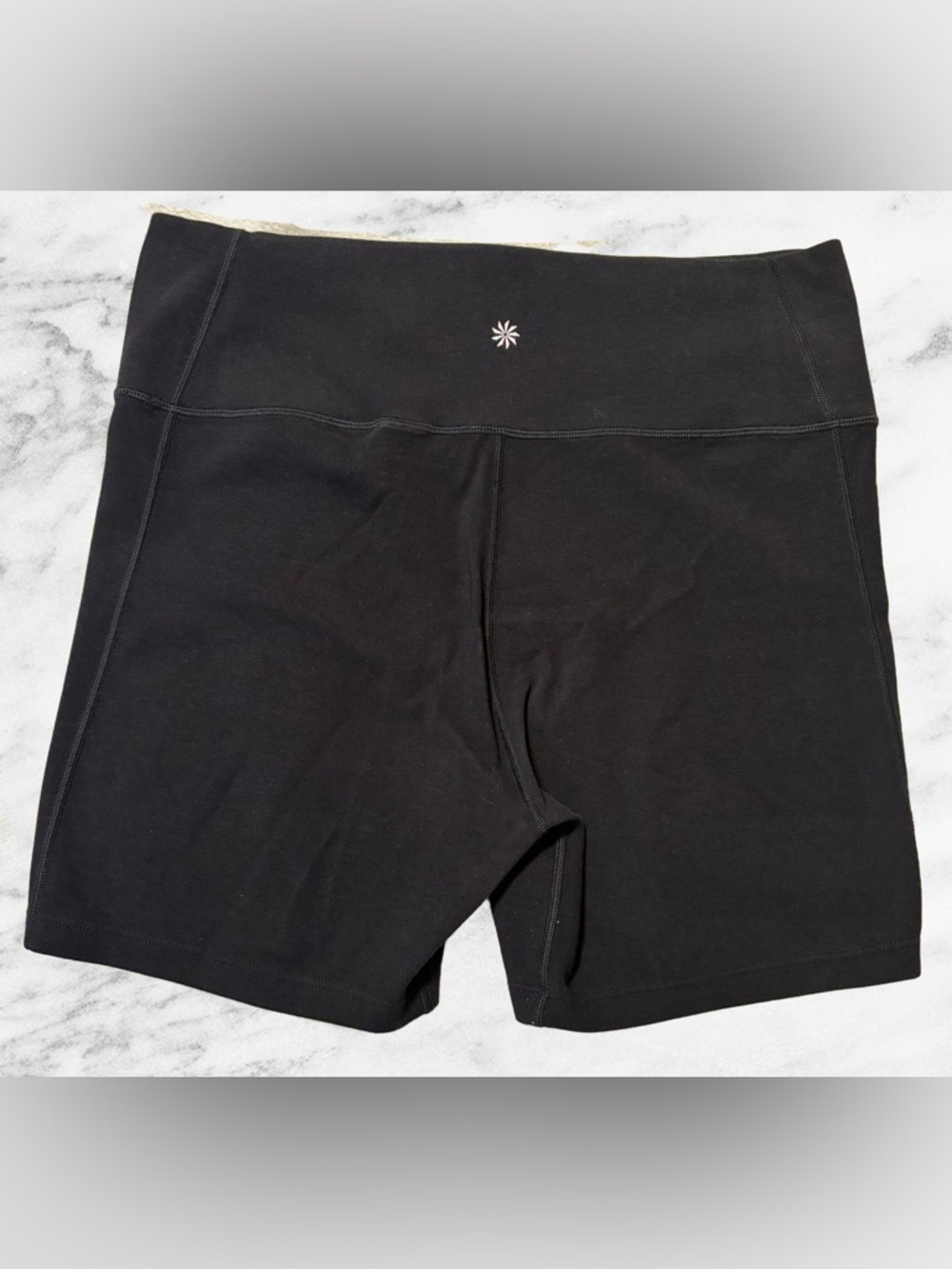 Athleta Black High-Rise Bike Shorts
